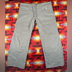 Vintage Polo Jeans Company Sweatpants Mens L Gray Cotton Wide Leg Baggy Y2K 90's